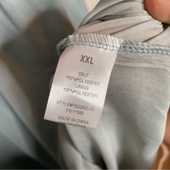 One Loved Babe Dark Powder Blue Windsor Dress Size XXL - Picture 3 of 5